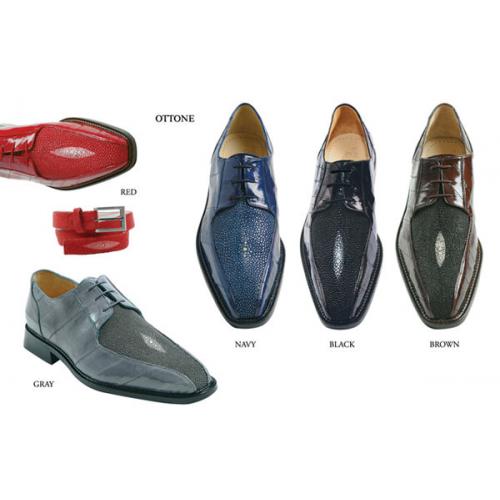 Belvedere "Ottone" Genuine Stingray/Eel Shoes